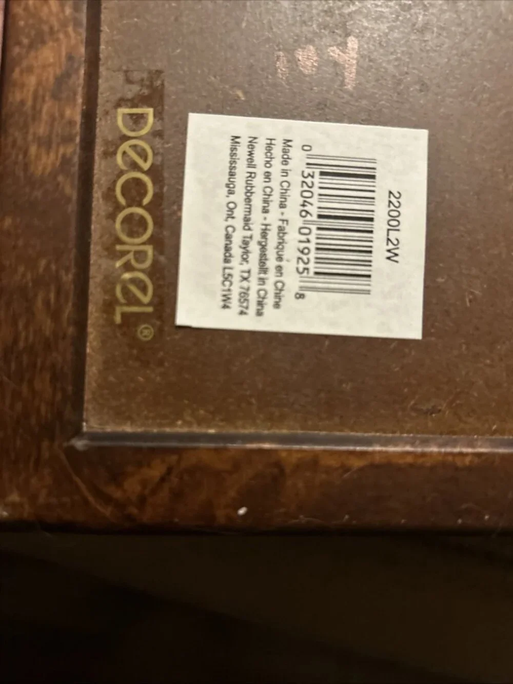 Decorel rubbermade Acrylic Cover & Wood Display Case Frame 8” X 10” X 2” New